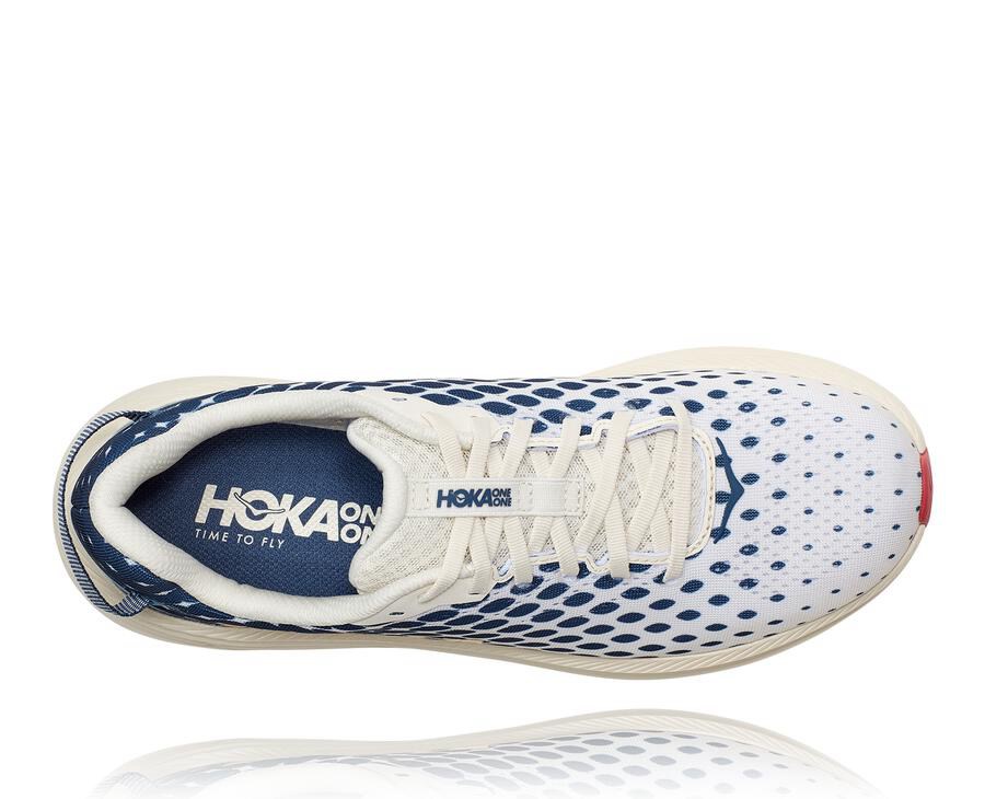 Hoka One One Koşu Ayakkabısı Erkek Beyaz/Mavi - Rincon 2 - PN4612805